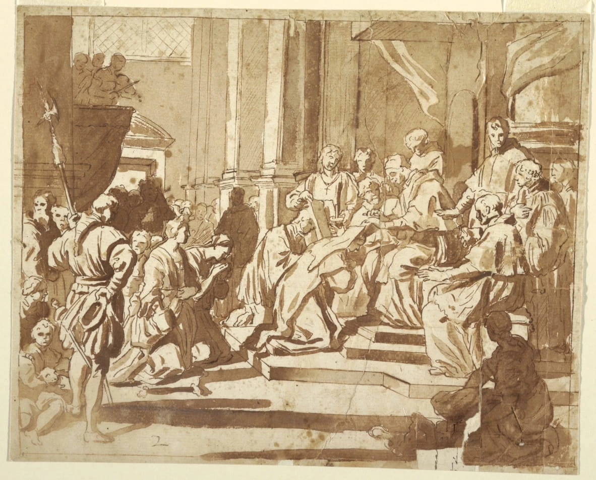 Studio per Clemente XI che conferisce alla nipote il titolo di monaca - Smithsonian Institution, Museum